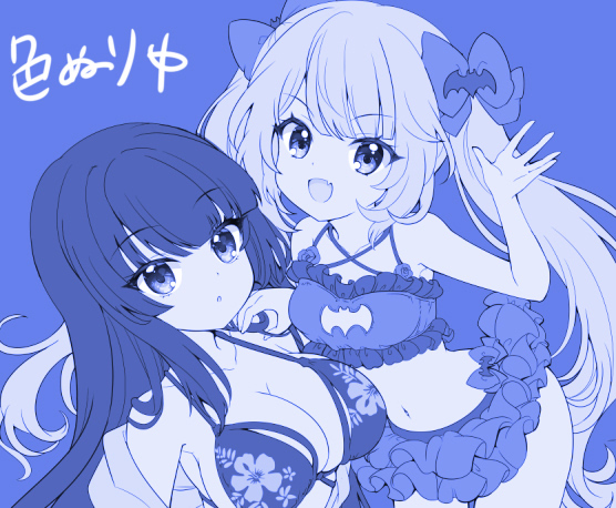 「夏コミ邪神ちゃんのほうも色塗り中～～ 」|ひなたもものイラスト
