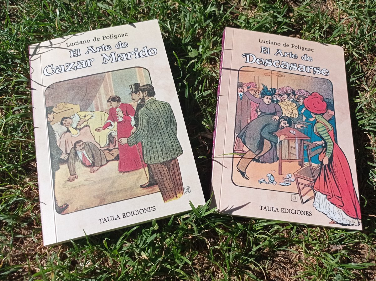 dionisioplatel's tweet photo. En Taula Ediciones ya sacamos los libros de dos en dos. EL ARTE DE CAZAR MARIDO y EL ARTE DE DESCASARSE, dos novelas de humor escritas por Luciano de Polignac. En realidad un jienense de Arjonilla llamado Rafael Ruiz López. #arjonilla #taulaediciones https://t.co/dMTlNsObdB