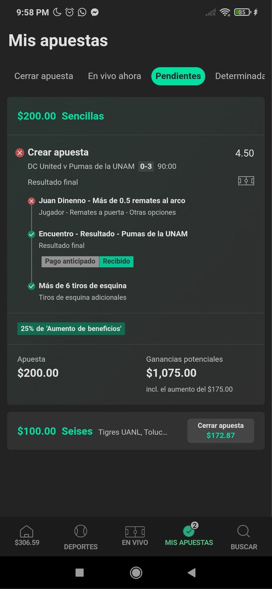 NTFer159's tweet photo. Buenos días bet, tengo entendido por políticas y normas, que si el jugador no participa, la apuesta re calculan los momios y sigue en pie, mi apuesta fue ganada, me la anulan por qué el jugador no participo. Ahora voy ingresando en mi cuenta y me la dan como perdedora @bet365mx https://t.co/7sFZXcroQd