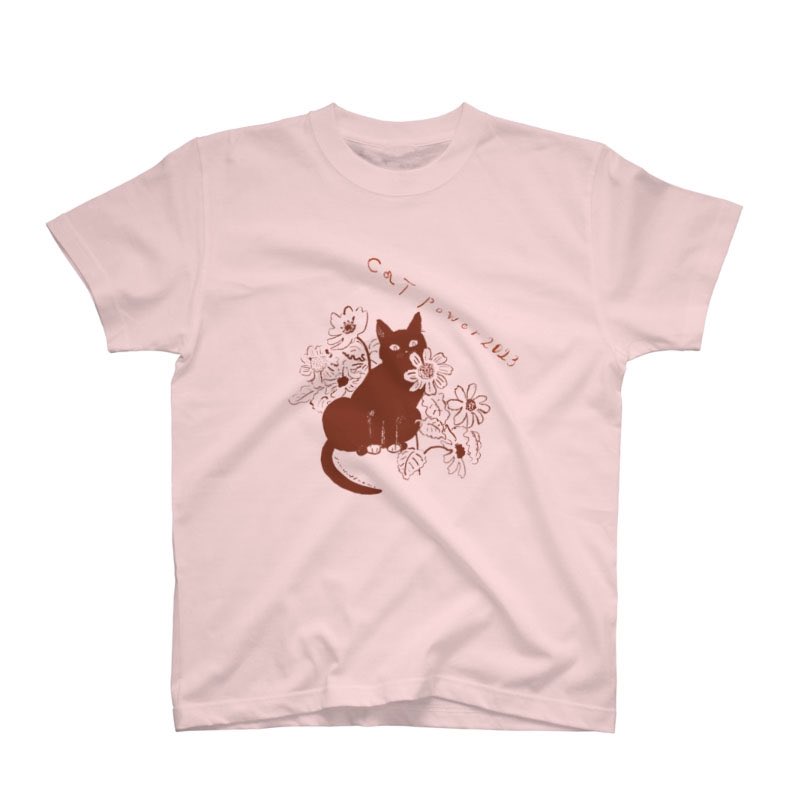 「#CATPOWER2023   めちゃくちゃ出遅れましたがTシャツを作りました。」|原 倫子のイラスト