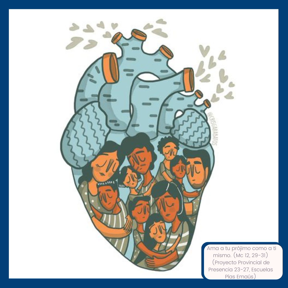 Escucha, Israel; el Señor nuestro Dios es el único Señor.  Ama al Señor tu Dios con todo tu corazón, con toda tu alma, con toda tu mente y con todas tus fuerzas. Este es el principal mandamiento. El segundo es igualmente importante: Ama a tu prójimo como a ti mismo (Mc 12, 29-31)