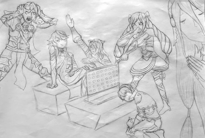 Y'ALL LOOK AT THIS OLD FE FATES PENCIL DRAWING I DID BACK IN 2016 😭😭😭 