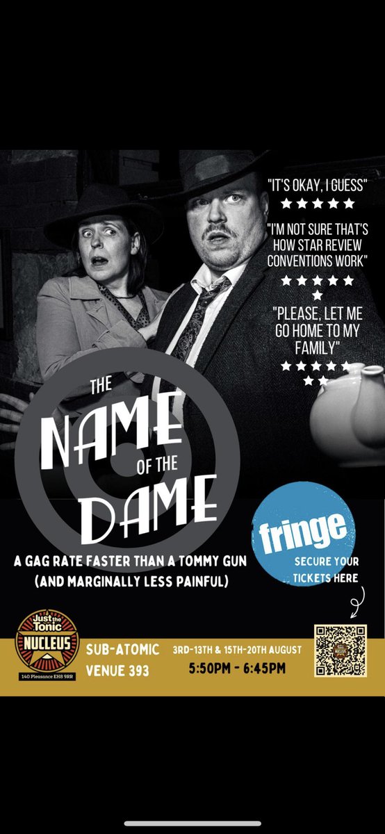 Saw this in preview and genuinely weeped with laughter. A wonderfully silly bit of fun - go go go! 

#EdinburghFringe #edfringe23
