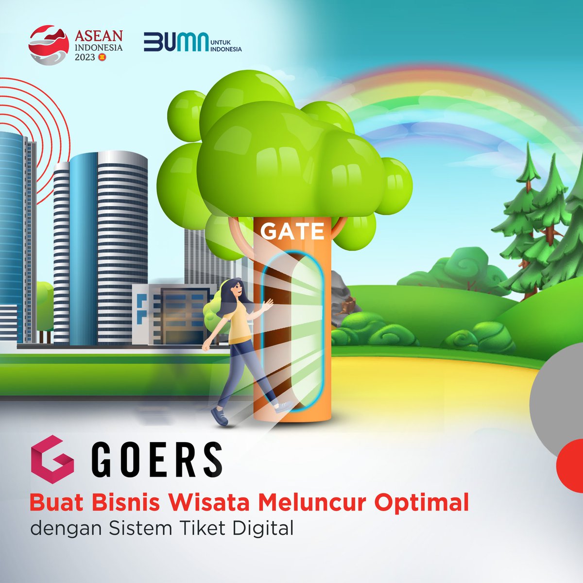TelkomIndonesia's tweet photo. Sobat, demi mengoptimalkan pemasaran dan pendapatan dari bisnis wisata, salah satu startup binaan MDI Ventures yaitu Goers, berkolaborasi dengan Perhutani, mengembangkan sistem digitalisasi pengelolaan tiket destinasi wisata yang selama ini diurus Perhutani. https://t.co/xtGw70HTWr
