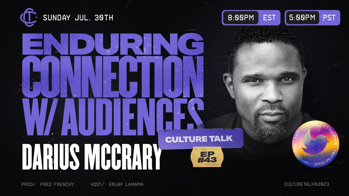 THECULTCARDS2's tweet photo. Getting recognition may be hard…

But sustaining it is the real challenge. 

Find out exactly how the entertainment veteran Darius Mccrary achieved this on Sunday!

Set a reminder incase you forget👇

https://t.co/SeGIopDSwV https://t.co/d2zgNhyYI8