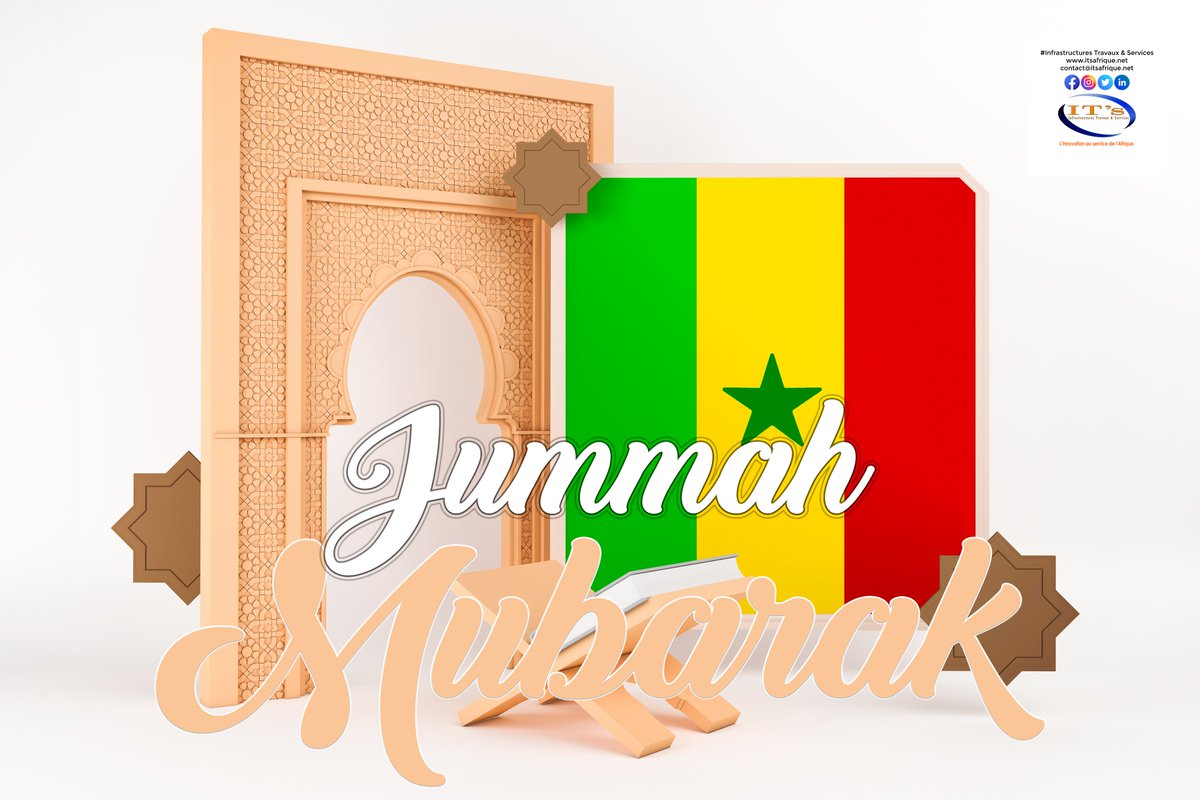 DIOUF19ITS's tweet photo. ITS

Jummah Mubarak à tous !

Site internet 🌐 : https://t.co/NPZDjKoDkL

E-mail 📷 : contact@itsafrique.net
#Infrastructures #Travaux #Services #télécom #Sénégal #africa #télécommunications #Géniecivil #Informarique #Sonatel #Orange #Free #Expresso https://t.co/9Fi1wr6Bg1