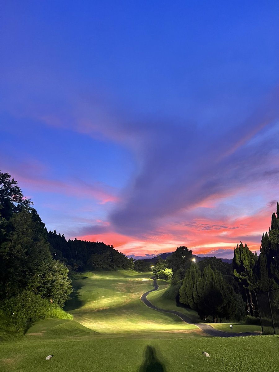 夕日綺麗⛳️