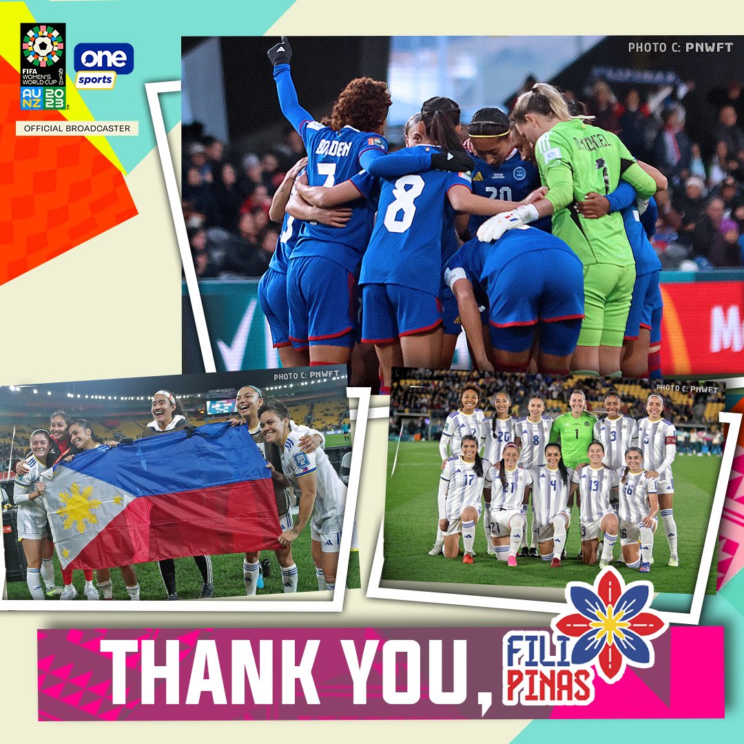 OneSportsPHL's tweet photo. To live where others merely dream, you already won. Thank you for the fight, for the history. As far as HER story, this is just the beginning 🇵🇭

#FIFAWWC #BeyondGreatness https://t.co/16v34OyeiK