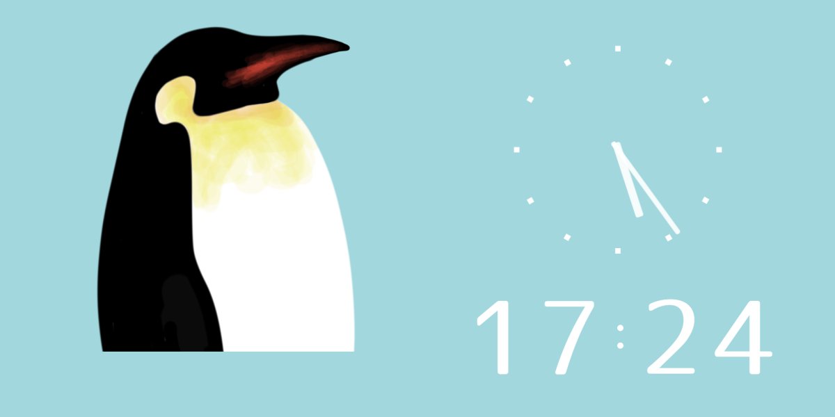 mafactory_e's tweet photo. "Cool Penguin Clock" iOS app is now available!
There are 20 different pictures of penguins and 5 different background colors to choose from.
There is also a time signal function. 
It also snows at 0:00 every hour!

↓↓↓
https://t.co/IUYpWrTf74

#penguin #clock #clockapp #cool https://t.co/CLJTE5Hb5e