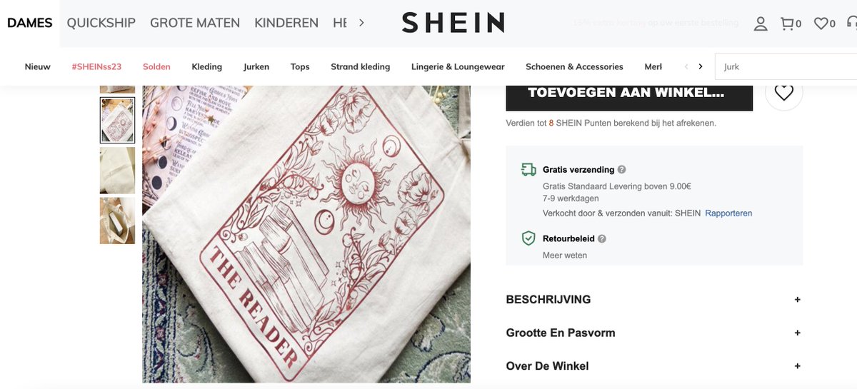 I found out this week Temu and Shein have both just straight out stolen my design. Support artists. Do not shop on these websites. I have been devastated last week that they have sold so many copies of my design whilst I work hard in my small business for every sale.