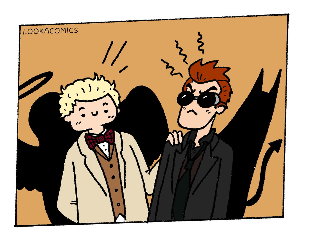 lookacomics's tweet photo. Small #sketch I did while watching the first episode of the new season of #GoodOmens

#GoodOmensFanArt #GoodOmensS2 #Fanart #illustration #drawing #ComicArt https://t.co/bmETUXUNek