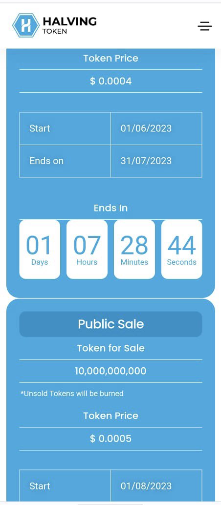 Grab yours before the next block begins. Only at halvingtoken.com 
#Crypto #decentralized #StellarLumens