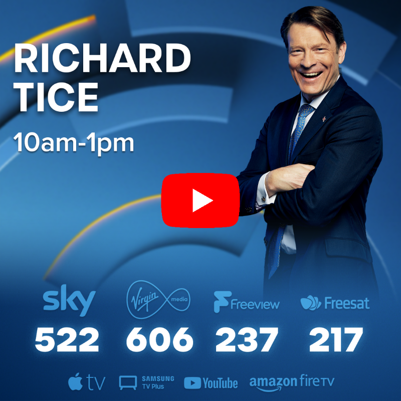 TalkTV's tweet photo. 🔸 Net Zero madness - Have we reached the peak?
🔸 Khan wins legal battle for ULEZ expansion
🔸 Nigel Farage launches website to 'fight back against banks'
🔸 Police forces promise to investigate every crime after years of overlooking lower-level offences

@TiceRichard | #TalkTV