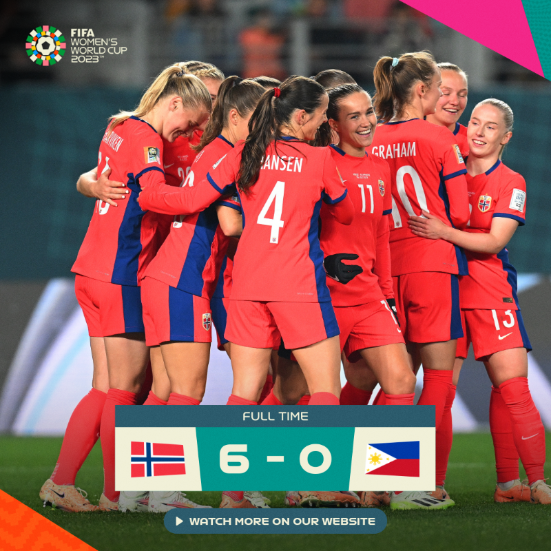 FIFAWWC's tweet photo. Simply sublime, @NFF_Landslag! 👏
#BeyondGreatness | #FIFAWWC