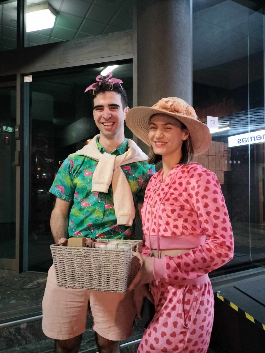 Congratulations to our best dressed at Barbenheimer - Liam and Tahlia!

The only thing better than one outfit is two - quickly interchanged between films!

Enjoy your gifts!!

#Whitehorse #WhitehorseRotaract #Rotaract #barbie #oppenheimer #barbenheimer #monashrotaract