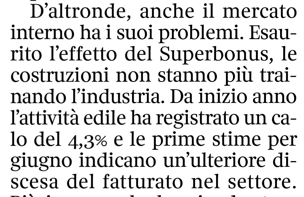FranFerrante's tweet photo. Accidenti! Che sorpresa!
Esaurito effetto del #Superbonus che da solo garantiva 1 o 2 punti di #Pil, la crescita si ferma.
Ma pensa!
Forse era il caso di aggiustare quello che non andava piuttosto che abrogarlo? #vocineldeserto https://t.co/hFTXSlawjn