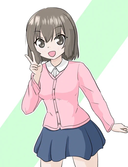 先日、野々村岳明さんに うちのあーちゃんをめっさ可愛く描いてもらえたのでそのお返しということで!! …こういうポーズするのかな? #よそのこ #駒止さとみ