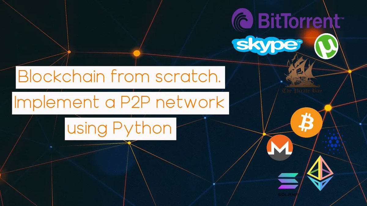 ipfconline1's tweet photo. This is how to create a #Blockchain from scratch – Creating a Peer-to-Peer network using #Python 

https://t.co/84QkTt4eBy @laconicml 

#Coding #100DaysOfCode https://t.co/WoYacOi2D7