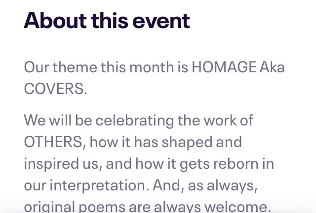 Absolute honour and privilege to have <a href="/PipMac6/">Pip ™</a> perform my poem ‘Dear Patriarchy’ at <a href="/ExtraSecondLDN/">Extra Second London</a> last night! Follow Pip to see/hear her perform 🥰😍 #openmic #poetry