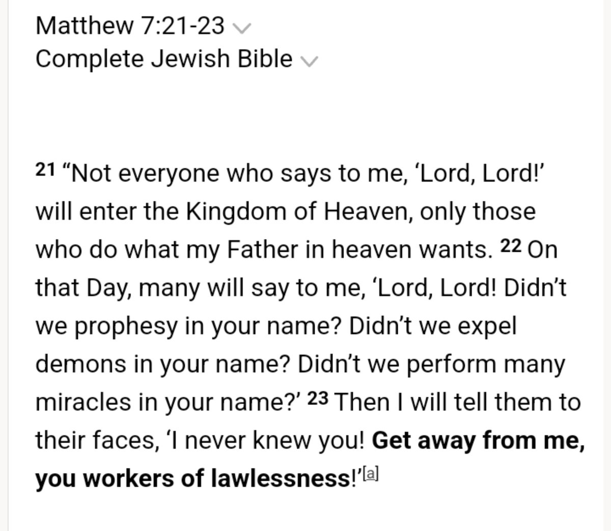 1TruthAndGrace's tweet photo. #Mat7:21-23
...get away from me you workers of lawlessness
Yeshua fulfilled the law means He is the Torah, The Living Word,He taught how we live it out by the power of the Holy Spirit. He paid the price 4 r sins He freed of not from the Torah but the law of sin&death
🚫rebellion https://t.co/nj926SXXQs