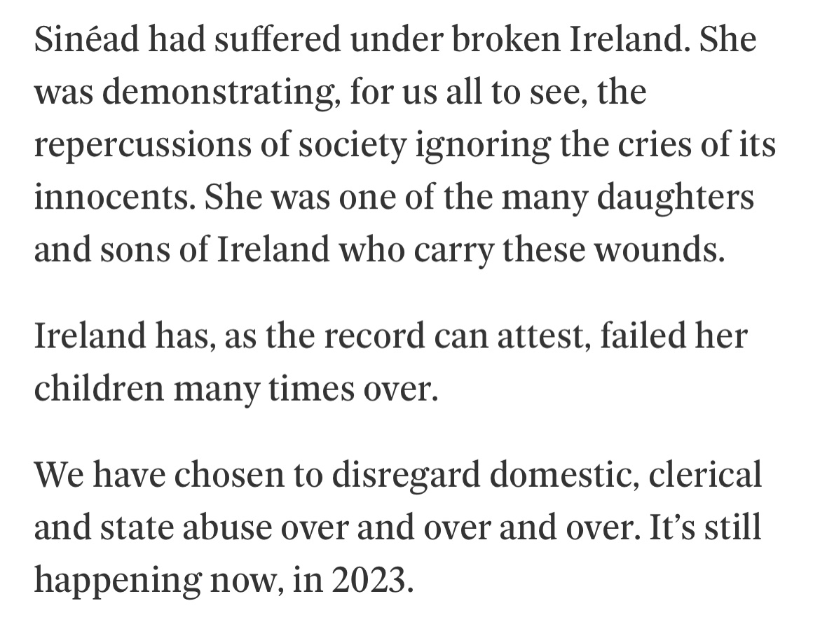 The Sindo’s Letter of the Week this morning is worthy of your time: m.independent.ie/opinion/letter… #SineadOConnor