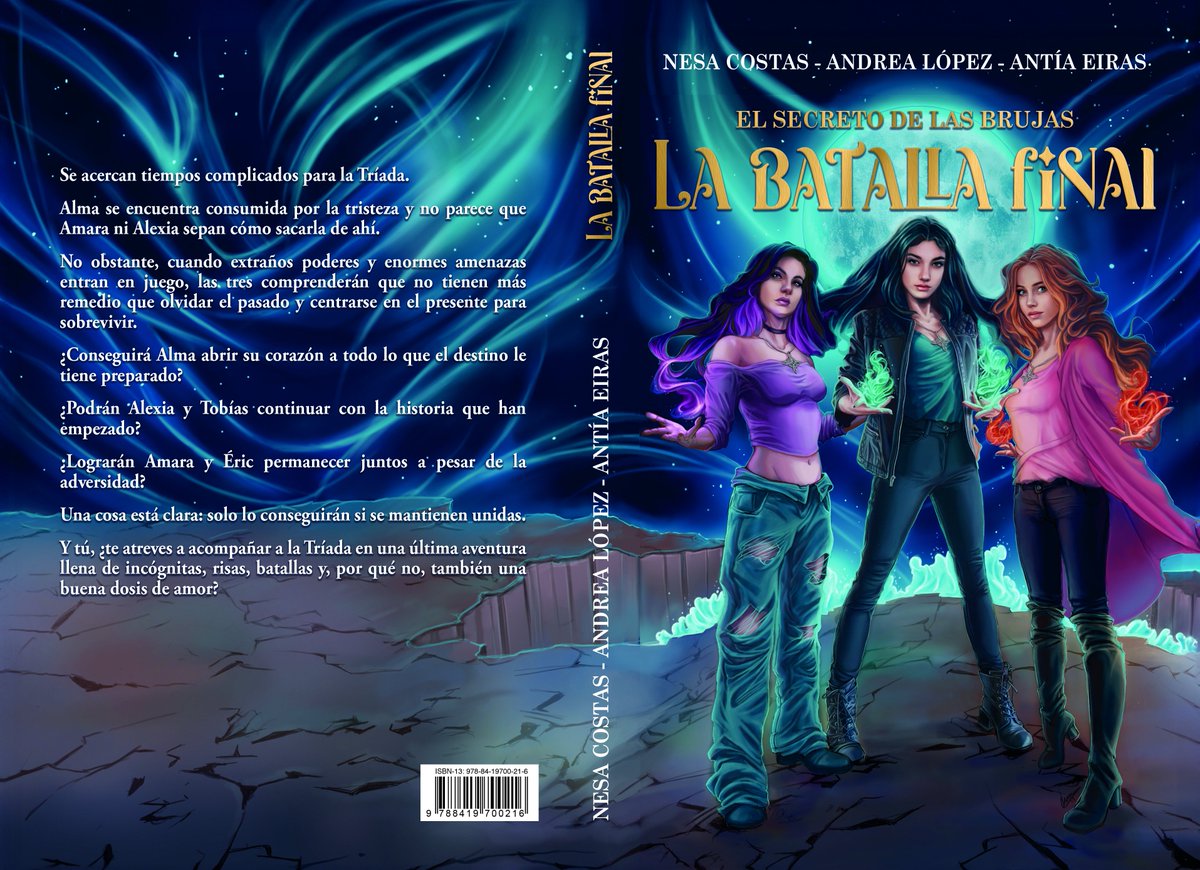 ‼️YA ESTÁ A LA VENTA‼️
♦️TRILOGÍA COMPLETA♦️
Hoy estamos d estreno, sale a la venta el 3 libro de la serie »El secreto de las Brujas» q he escrito junto a 2 grandes amigas Deseando saber qué os parece. ¡No os lo perdáis!
ENLACE: amzn.to/3rLOkHH