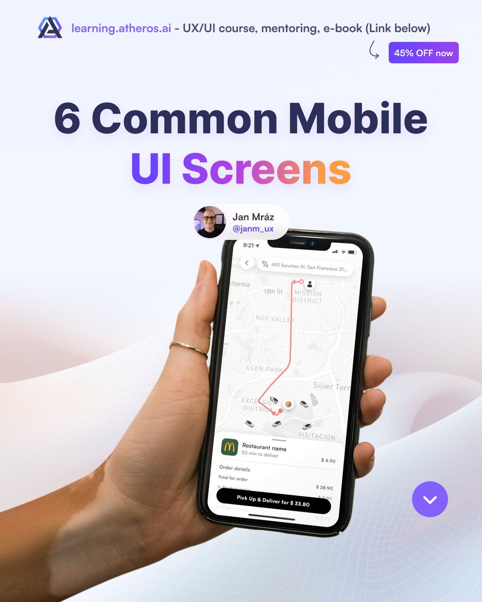 6 common UI design screen that you can find in mobile apps 🔥📲

Retweets are highly appreciated! 💜