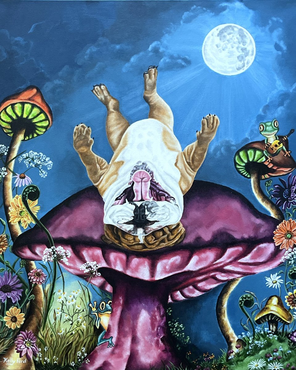 Midnight Tripper by Kelly Ford. Art Prints available at KellysArtWorkDesigns.etsy.com