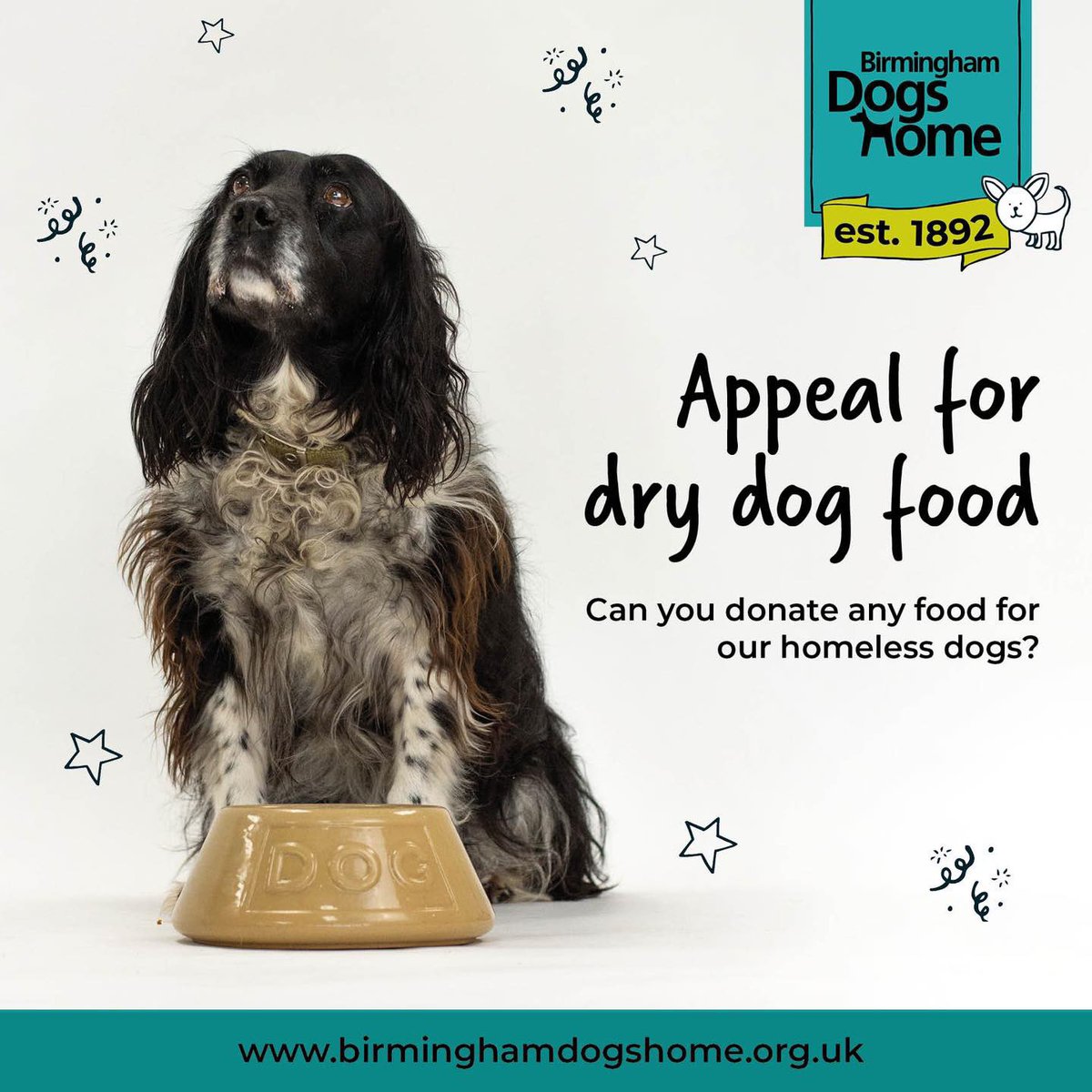 Appeal for dry dog food 💚🐾 

We are running very low on dry dog food and wanted to ask if you can help. 

Our dogs prefer more sensitive food like grain free, but any food will be accepted. 

You can drop off anytime from 9am - 4:30pm, 7 days a week.