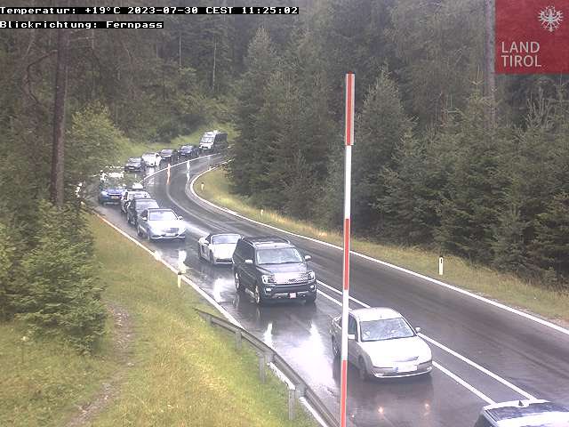 Verkeersinfo_EU's tweet photo. In #Oostenrijk zorgt vakantieverkeer in beide richtingen voor ruim een halfuur vertraging op de route via de #Fernpass (#B179) tussen Füssen en Nassereith. https://t.co/uAfxHzaTKI