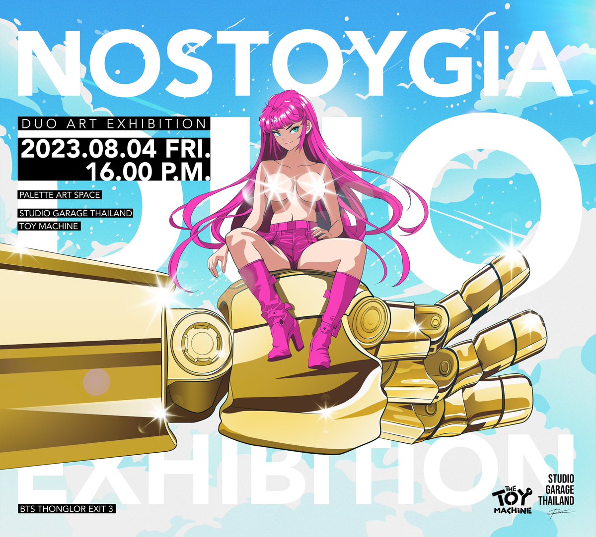 Only 4 more days!! "Nostoygia" duo art exhibition by The toy machine and Studio Garage.nft will be held from 4th to 13th August 2023 at Palette Artspace PALETTE ARTSPACE Bts Thong Lo.

#Nostoygia