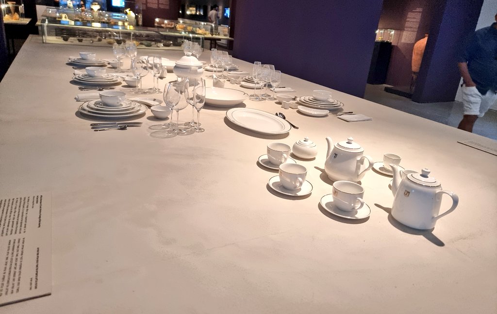 YossiZilberman's tweet image. Yesterday I visited @israelmuseum where they showcased a new exhibition called #TheFeast. What a nice surprise it was to find out that even @IsraelMFA silverware were on display as another way to present ourselves 🇮🇱 to the world 🍽️🕎
