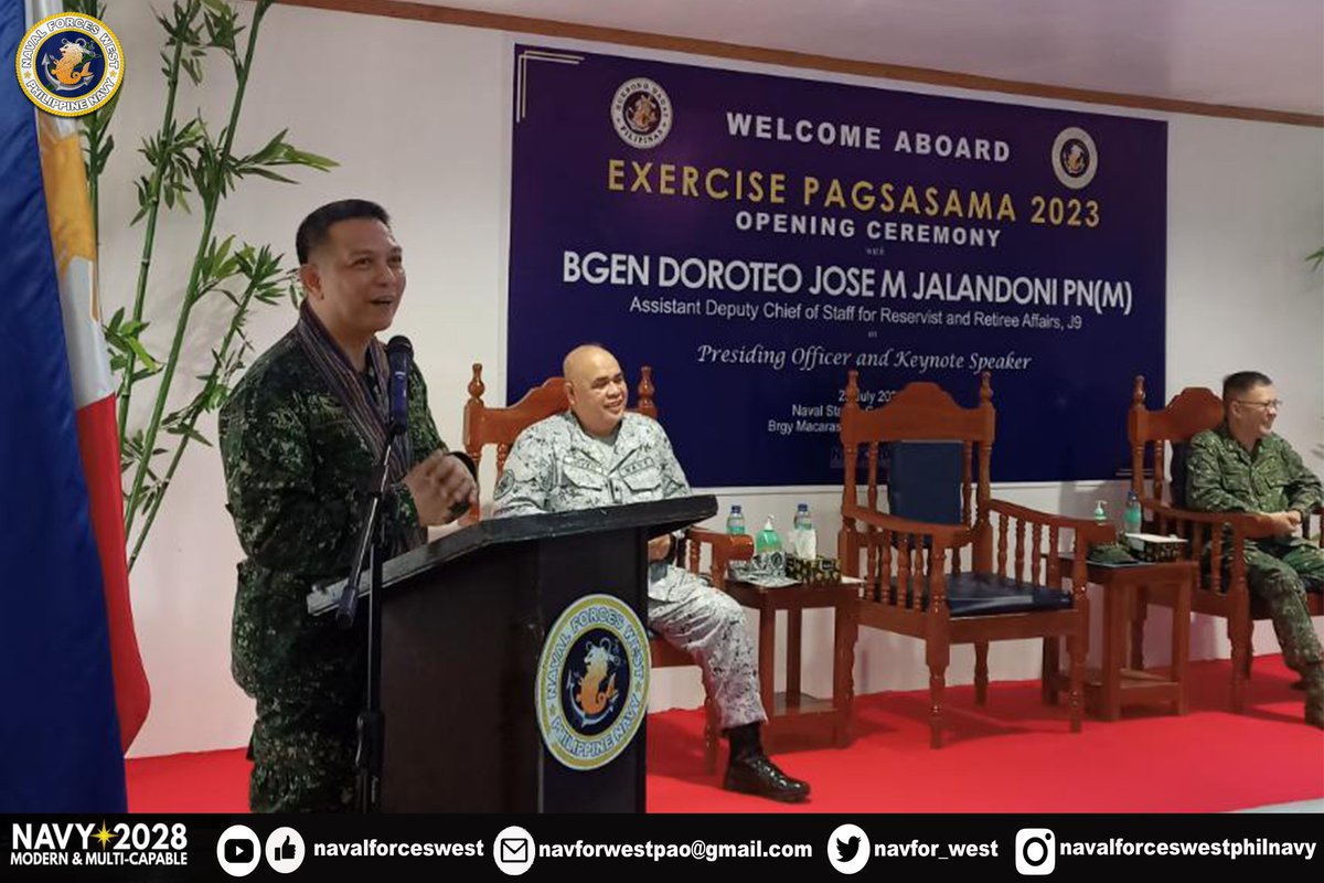 NFW_PN's tweet photo. PHILIPPINE NAVY’S EXERCISE PAGSASAMA 2023 COMMENCES IN  PALAWAN  

👀👉https://t.co/SGsOIBUlmK

#ExercisePagsasama2023 #DefendersoftheWesternFrontier #SupportyourPHNavy #ModernandMultiCapableNavy #AFPyoucanTrust https://t.co/y91CmKHzVb