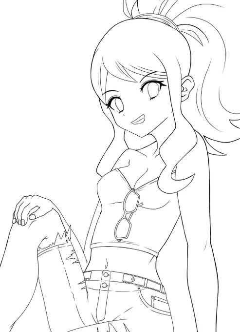 wip2 この後上着着せるからレアカット(?)
