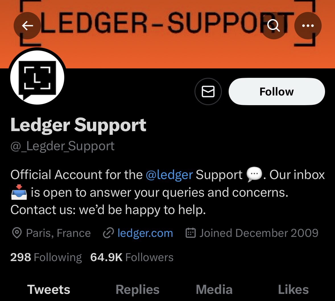 BertNftdegens's tweet photo. @oguzvolkan24 Beware of fake Iedger support 

This is an imposter and a scammer https://t.co/aeqcj94awR