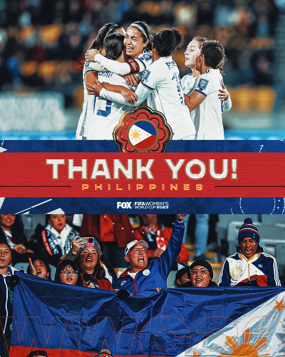 FOXSoccer's tweet photo. FIFA World Cup Debut ✅
First FIFA World Cup Goal ✅
First FIFA World Cup Win ✅

Until next time, Philippines 👏🇵🇭 https://t.co/rnQYuuUjyV