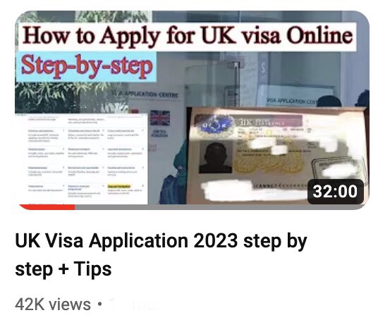 For all those who messaged me about the UK visa application, I have 2 videos on my YouTube channel (#AnnetMaya) answering most of ur qns. 

Links on application
1. Without dependants: m.youtube.com/watch?v=jmV0lC…

#Ukvisaapplication #Ukvisadependants #UKvisatips #UKvisaadvice