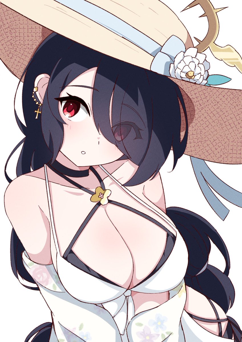 ブルアカ「若葉ヒナタ(水着) ガチャ祈願に。 #ブルアカ #BlueArchive」|ｼｦのイラスト