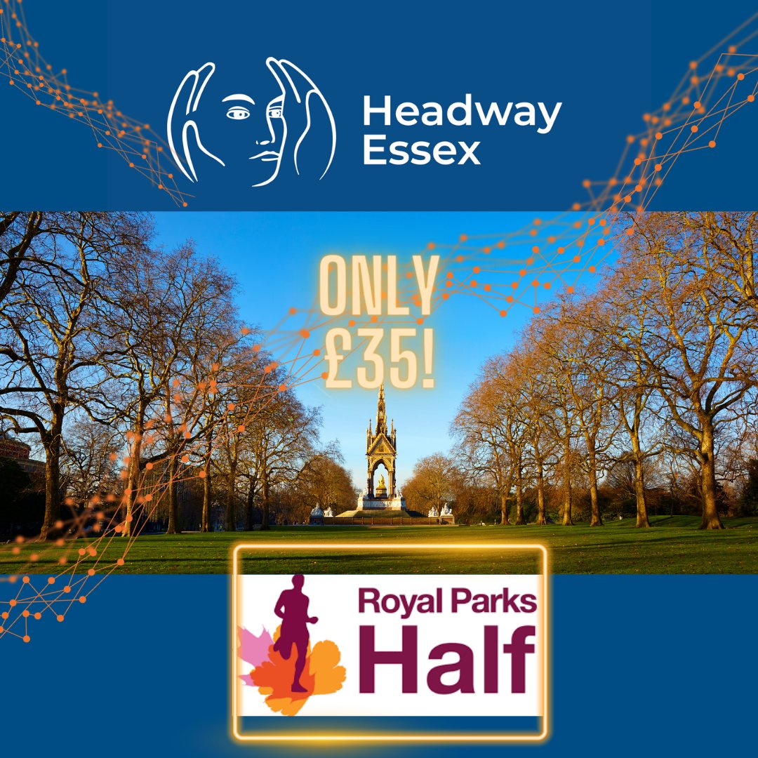 If you’re a 10K runner looking for your next challenge, why not take on this popular Royal Parks Half Marathon on Sunday 8th October? REGISTER HERE headwayessex.org.uk/headway-events… Secure your place with us today for only £35! #marathon #takeonthechallenge #london #longdistancerunning