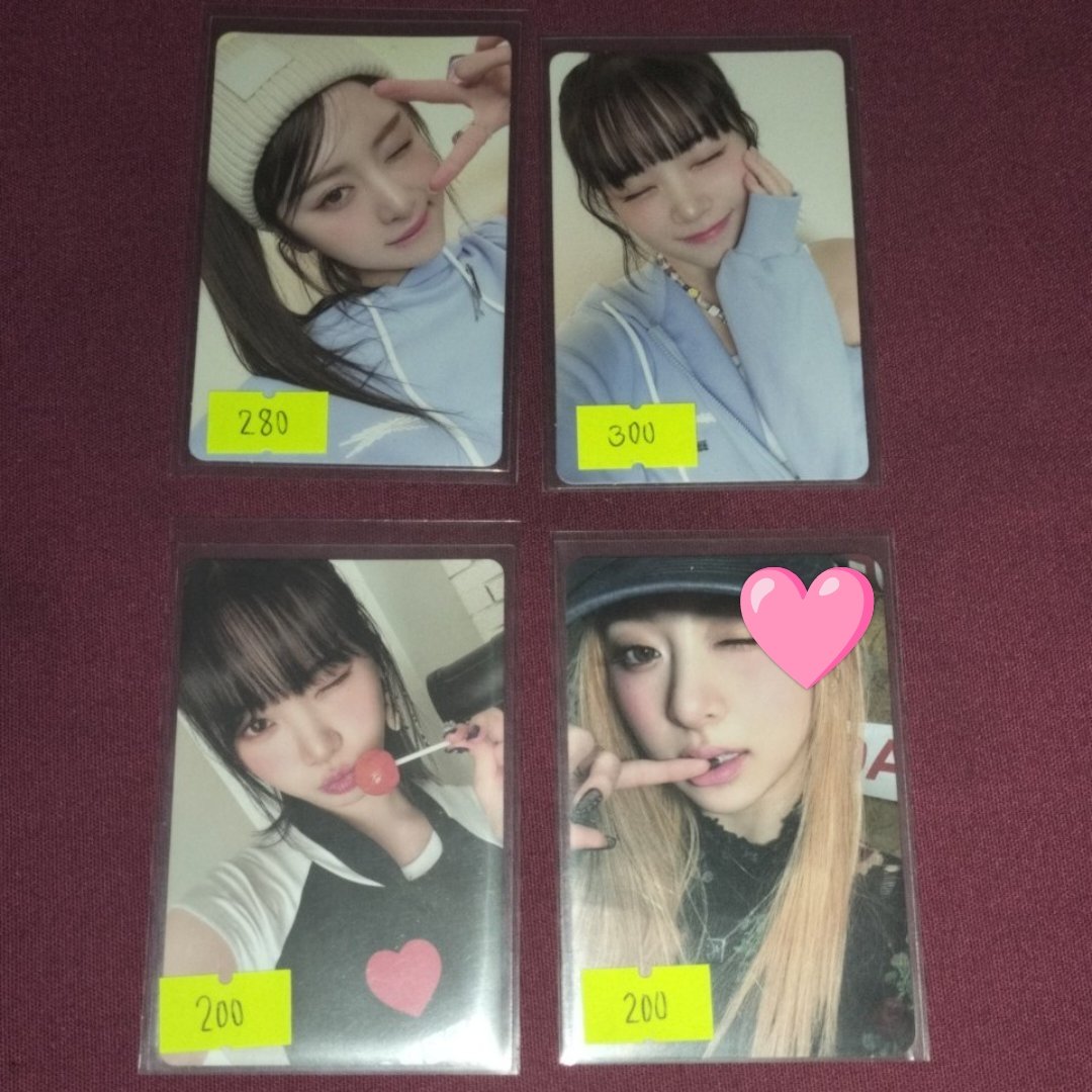 lelebile's tweet photo. ｡⁠☆ wts Ifb pc ph ˚. ꒰ #bieysells ꒱ .˚

lesserafim pcs
dm/reply to claim
rcbyt: https://t.co/YucC9bTodt

🏷️ chaewon yunjin pc ph weverse antifragile unforgiven wink cap lollipop unsealed https://t.co/GsLOSevr6h