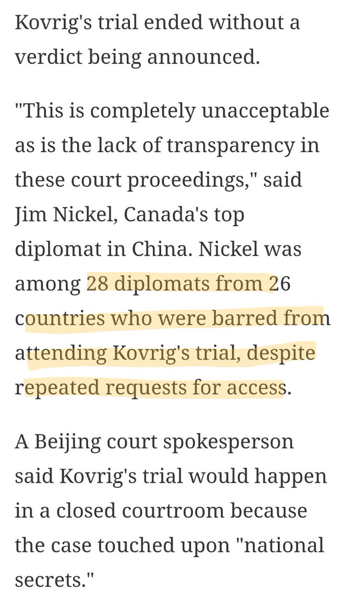 AyersTiger's tweet photo. Remember the Two Michaels? (detained in 2018, released in September 2021)

China did the same to them: closed door trial, no evidence made public, and the ���🇦 embassy was not allowed to attend their trials . .. (+)

#KrisWu 

https://t.co/mzezd5tQF7

https://t.co/zE49MgAIZF https://t.co/pLVJJfBccI
