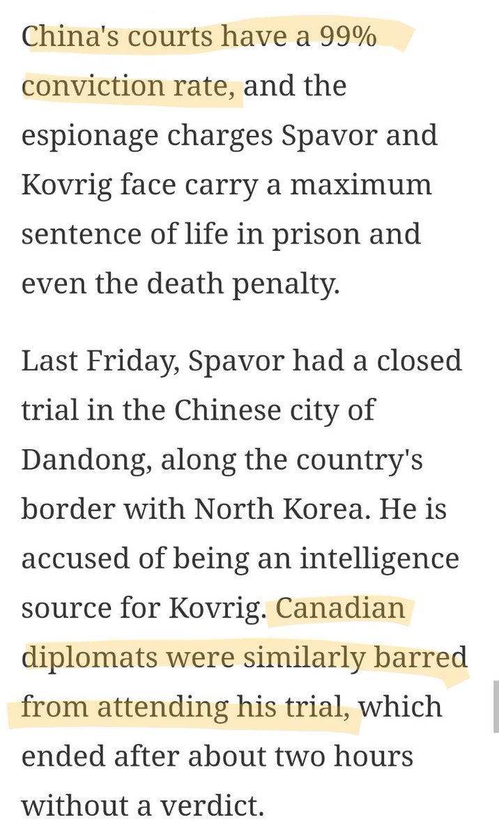 AyersTiger's tweet photo. Remember the Two Michaels? (detained in 2018, released in September 2021)

China did the same to them: closed door trial, no evidence made public, and the ���🇦 embassy was not allowed to attend their trials . .. (+)

#KrisWu 

https://t.co/mzezd5tQF7

https://t.co/zE49MgAIZF https://t.co/pLVJJfBccI