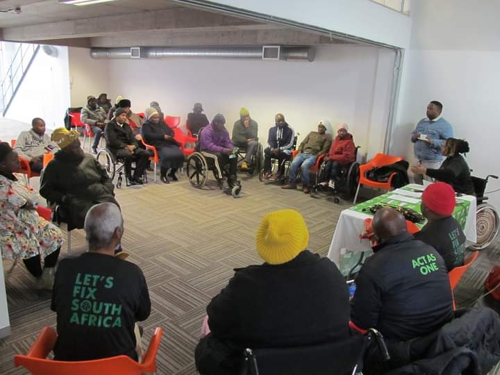 Western cape Disability forum policy engagement meeting in philippi💚💚💚💚 #ActionSAProject2024