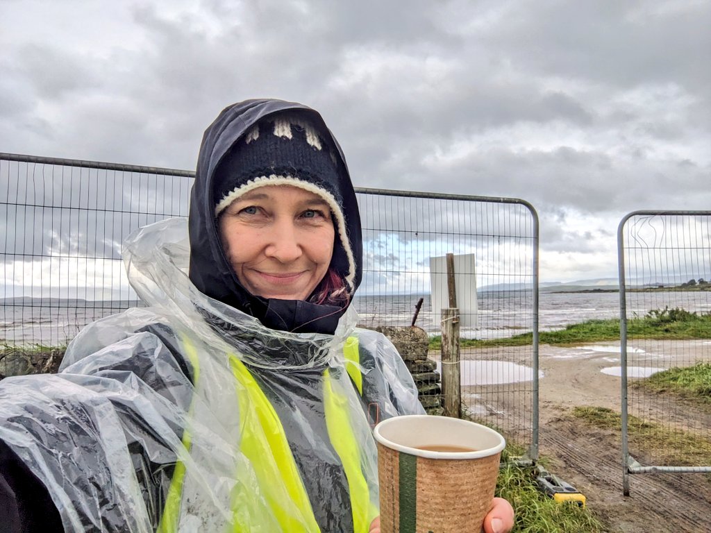 lifeisafestival's tweet photo. The glamorous life of a festival volunteer 😅☔🌊 #butefest #musicfestival https://t.co/rjwZXorEB7