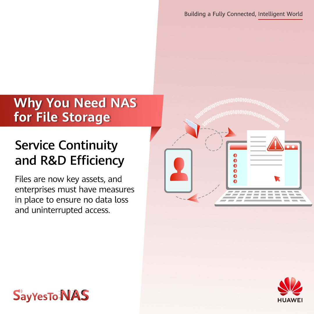 Huawei_ME's tweet photo. Huawei's #OceanStorDorado #AllFlash NAS provides reliable data #storage by ensuring services remain running even if seven out of eight controllers fail. Have you safeguarded your data with this technology? https://t.co/thRP7tRb7V
#SayYesToNAS https://t.co/EbLkZ2SFVW