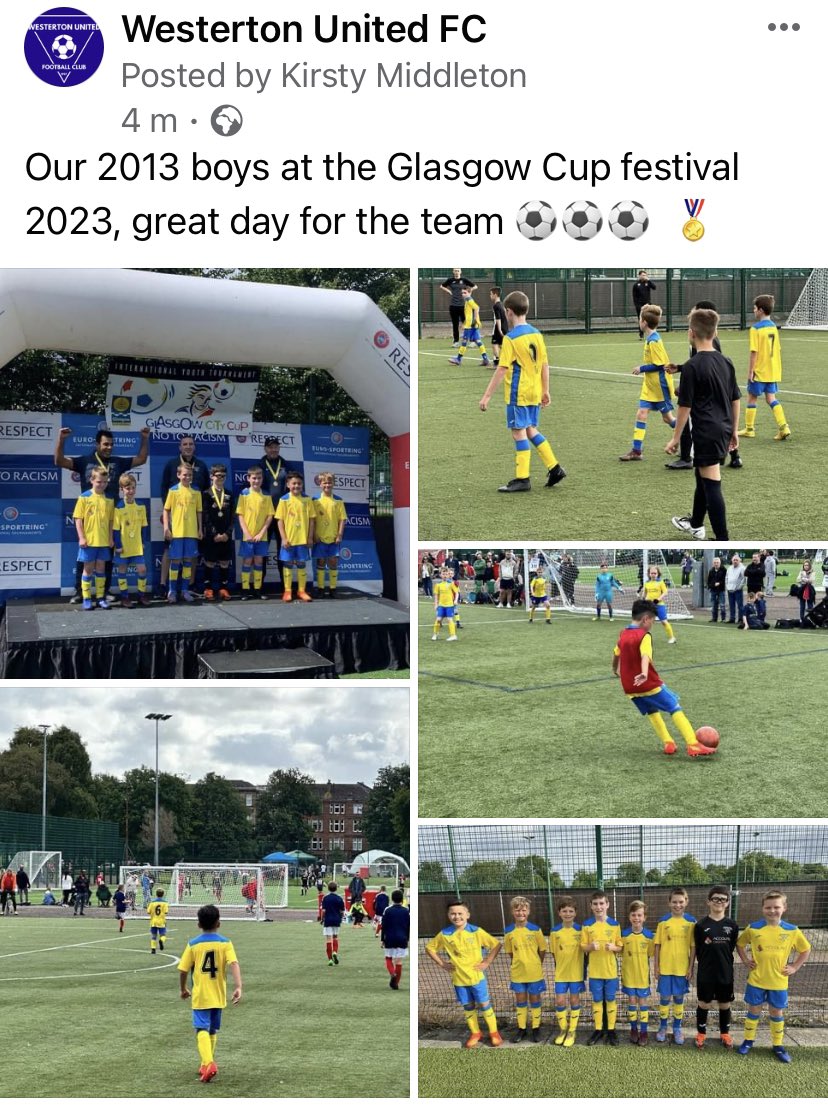 Westerton United Football Club (@westertonunited) on Twitter photo 