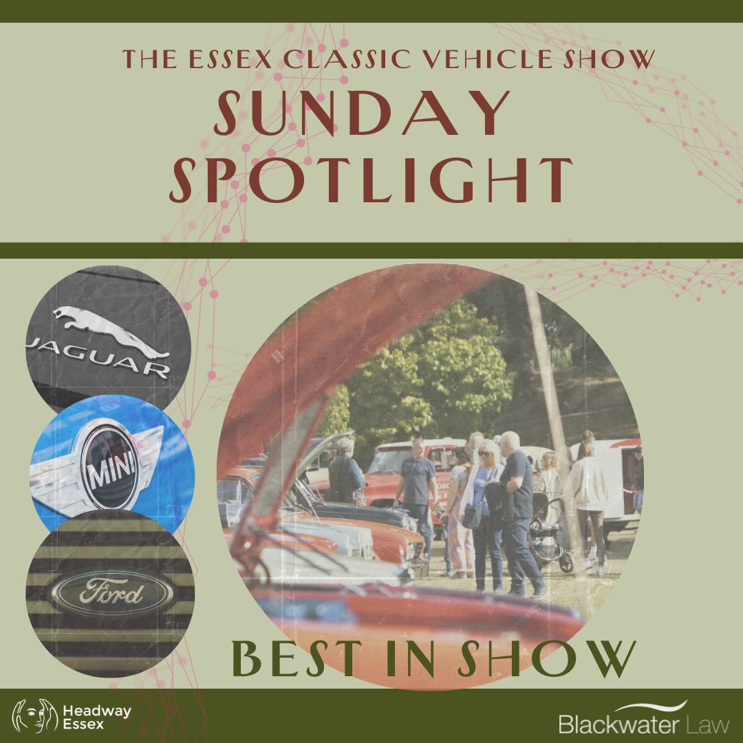 One of the winner’s categories at the Classic Car Show is 'Best in Show'. Come and be part of it by booking your tickets today at headwayessex.org.uk/headway-events…. Come and look under the bonnet of Ford Granadas, the BMC Mini and vintage Jaguars. #classiccarcompetiton #essex #events