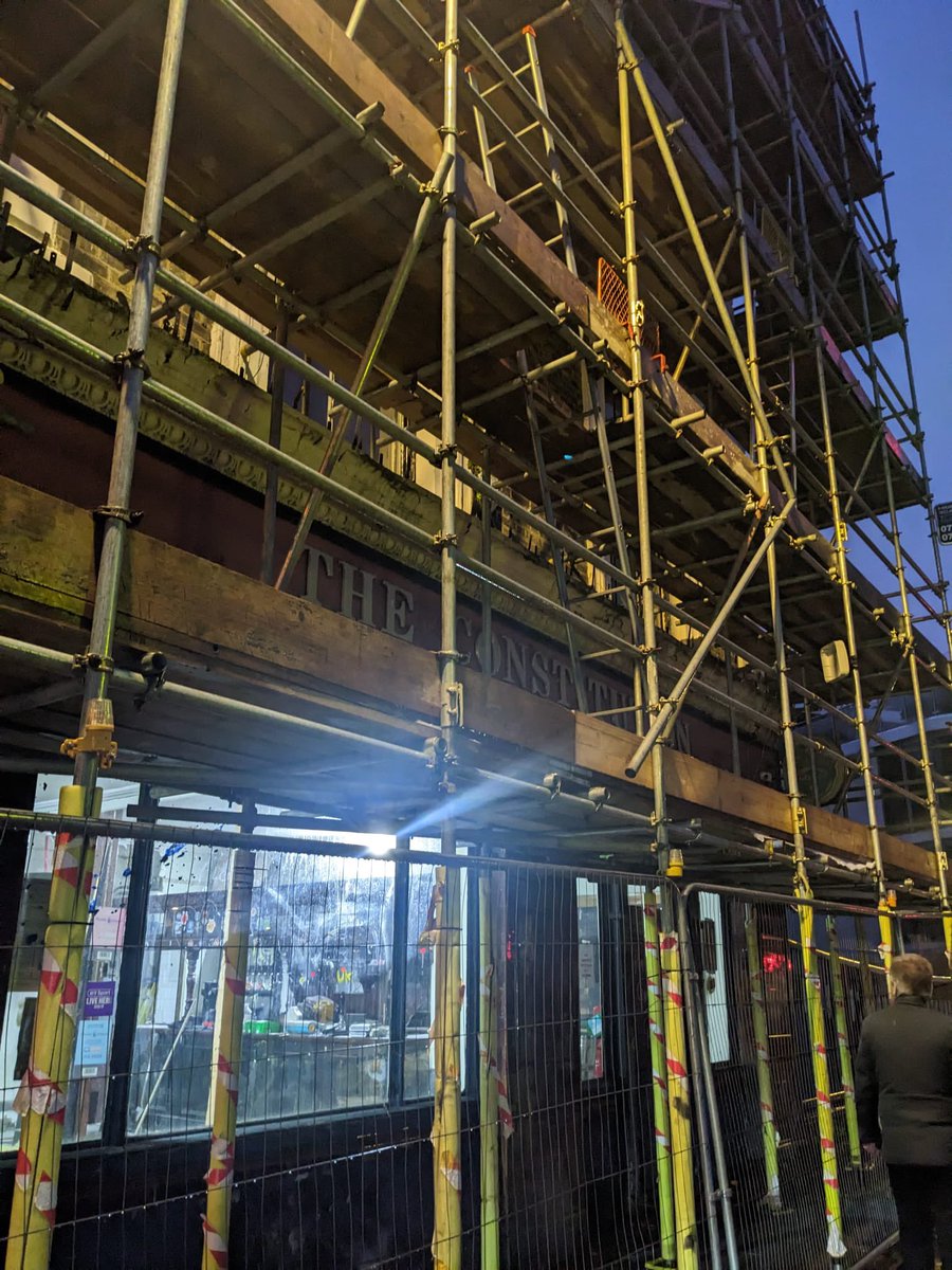 NLondonCAMRA's tweet image. Pics from last weekend. Looks like works have begun on the Constitution pub, Camden! #pubs #pubsreopening #Camden