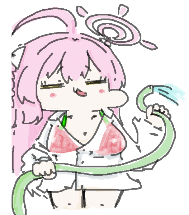ブルアカ「絵チャでブルアカのハナコを描きました」|furoguのイラスト