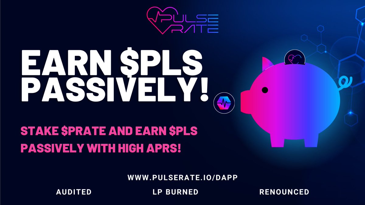 "🚀 Exciting news! 🎉 Discover something amazing today on #Pulsechain! 🌟 Click on the link below to explore a world of possibilities and with stunning APR's. Let's embark on this journey and invest together! 
👉pulserate.io/dapp/?ref=0x4D…
 #Crypto #cryptocurrency #PLS #ETH #BTC #HEX